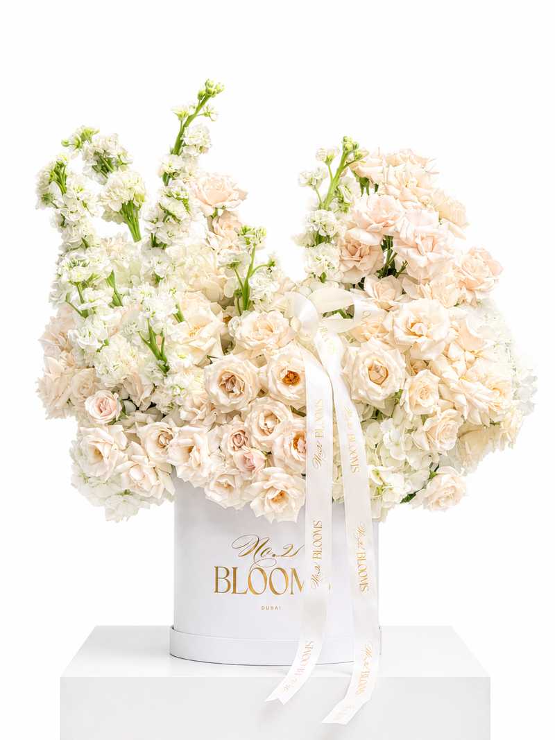 Ivory Elegance Hat Box