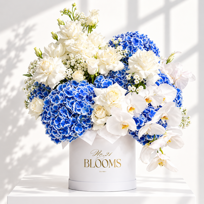 Bleu de Neige Bouquet | No.21 Blooms Dubai