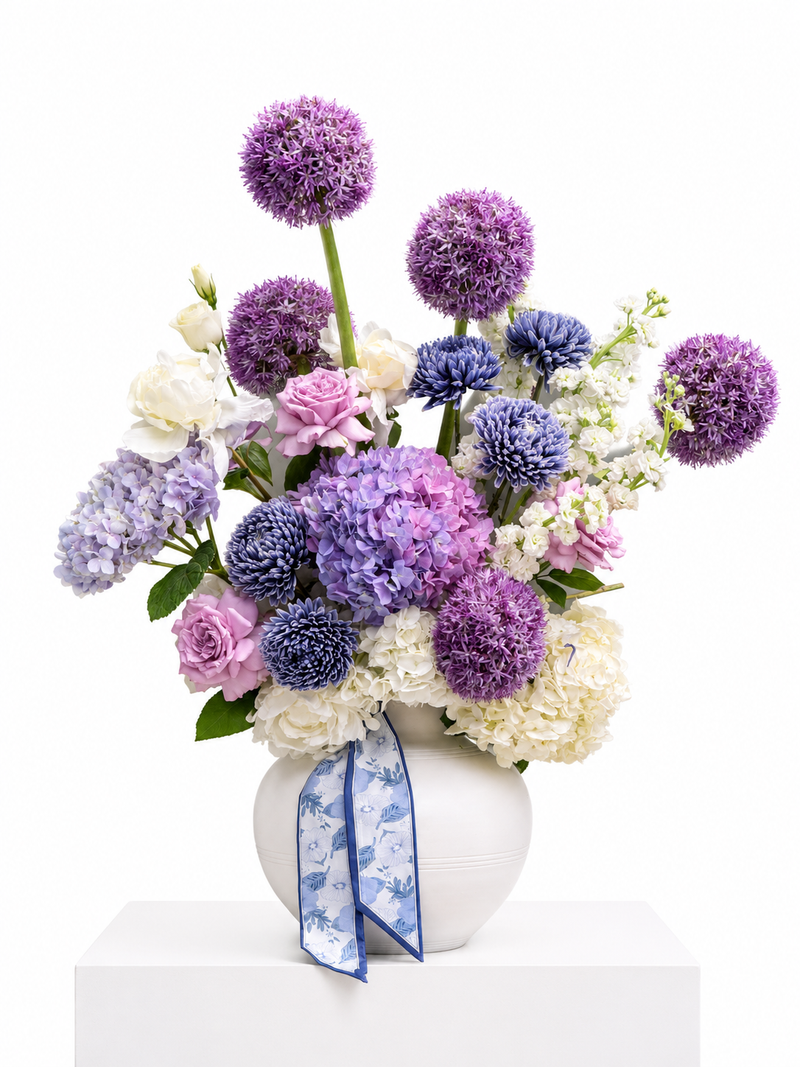 Royal Allium Purple Vase