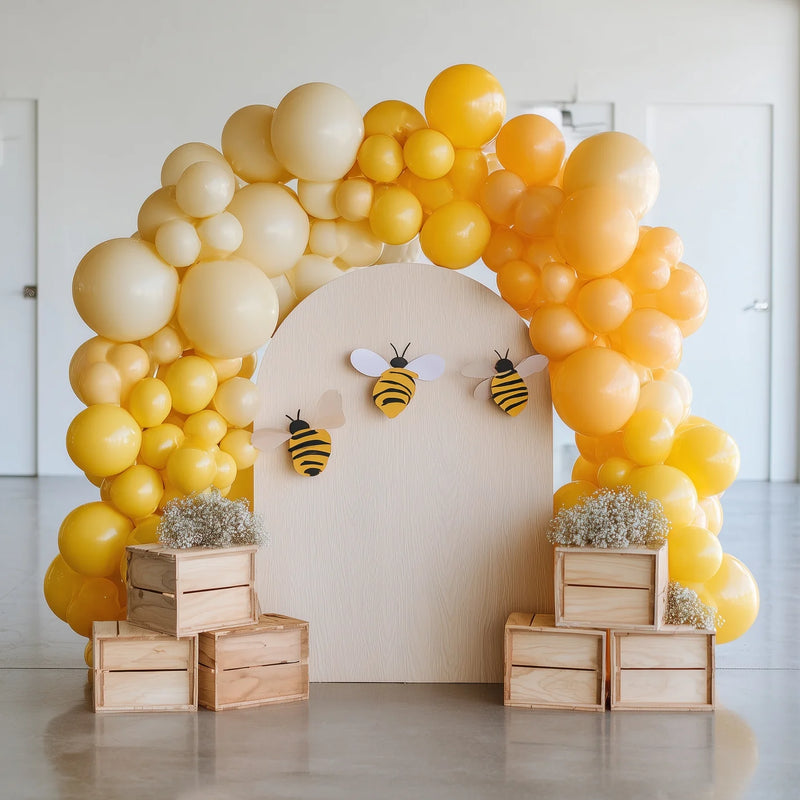 Bee-Themed Birthday Balloon Arrangement