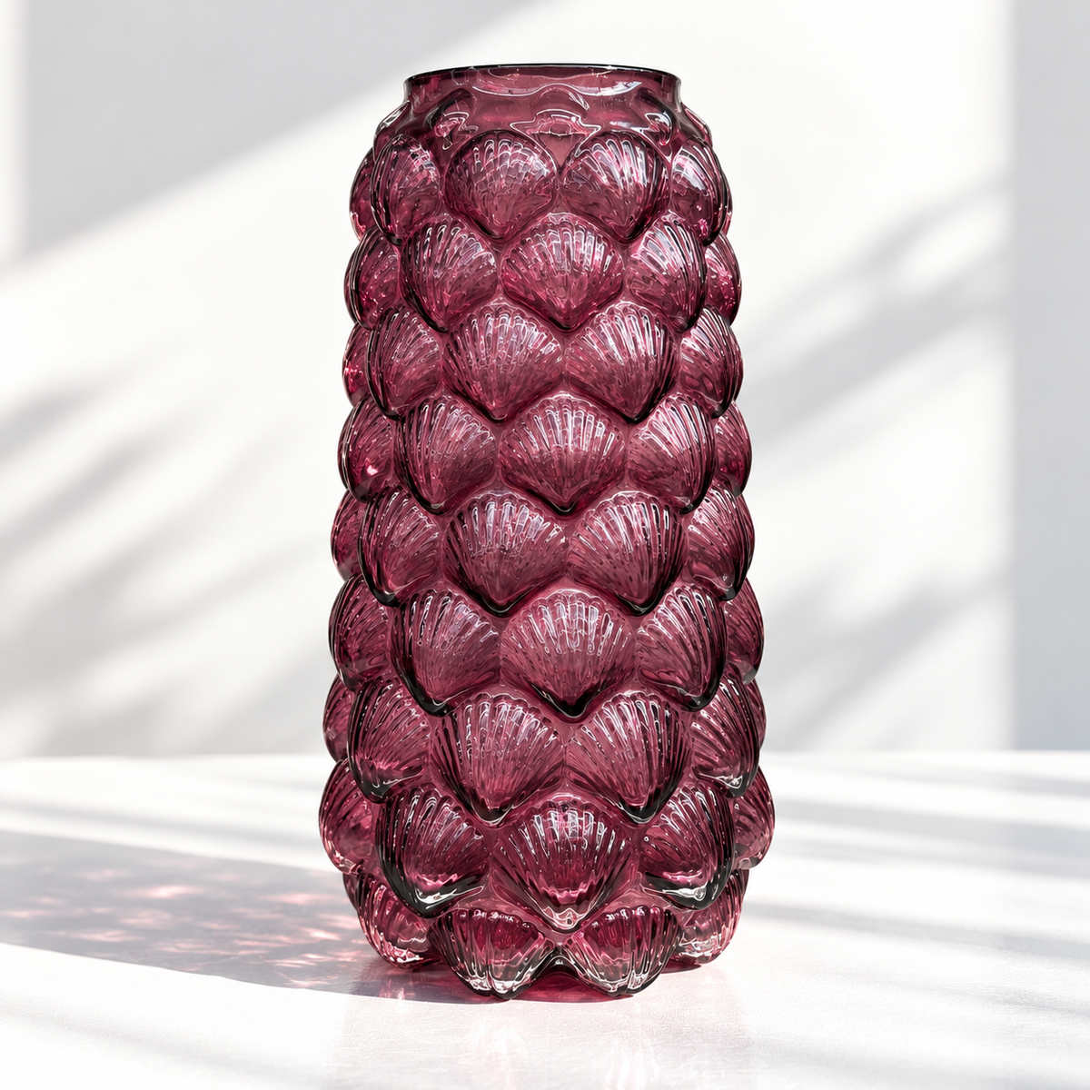 Coquille Prune Vase