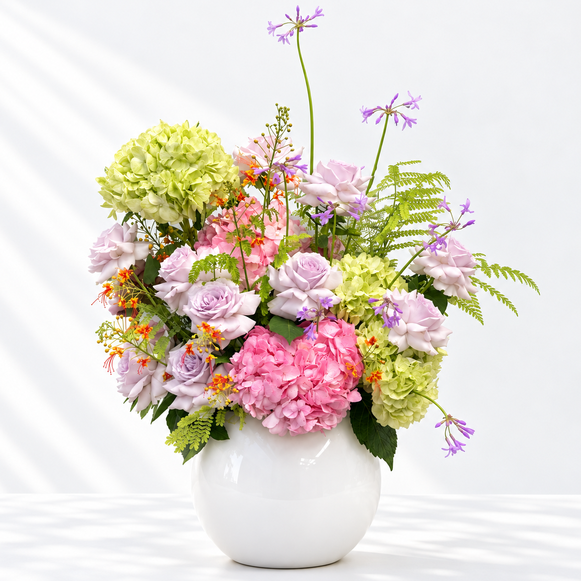 Garden Reverie — Luxury Flower Arrangement in Vase | No.21 Blooms Dubai